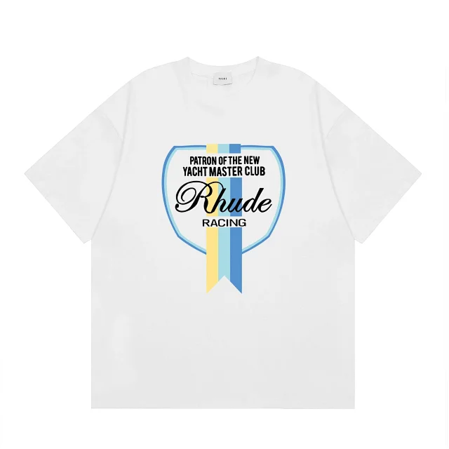 Rhude T-Shirts Graphic logo print product detail image 2