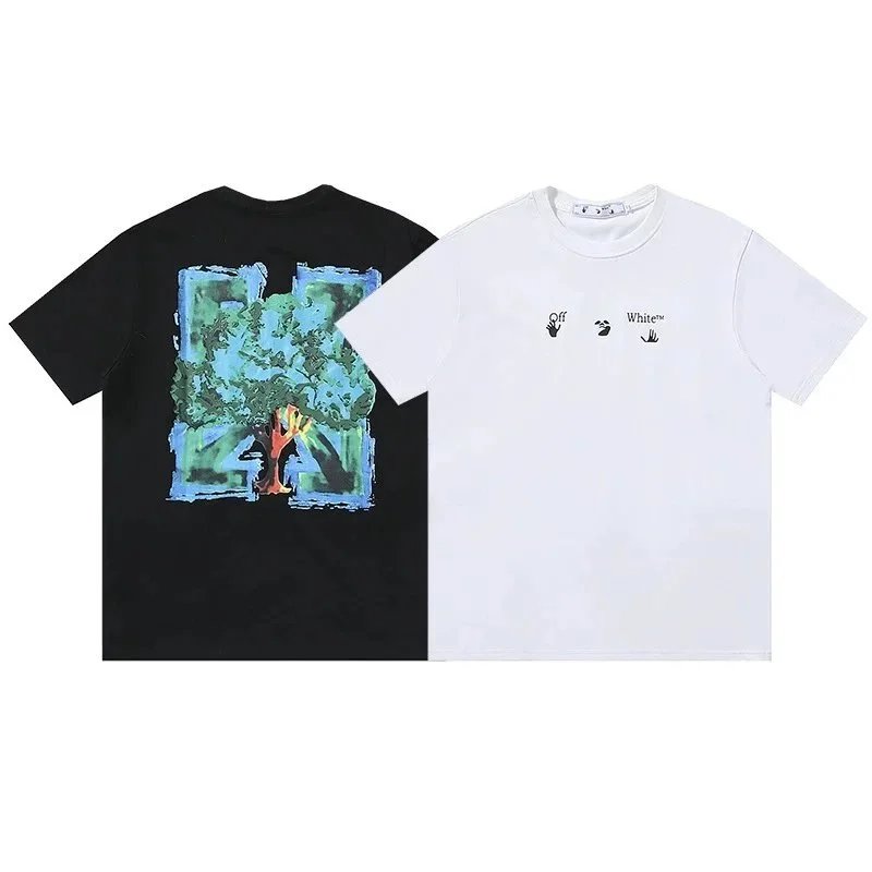 Off-White T-Shirts Short-Sleeve Graphic Arrow Print — 1438 white