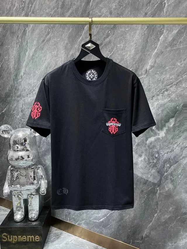 Chrome Hearts T-Shirts Graphic Pocket Short-Sleeve T-Shirt product detail image 4