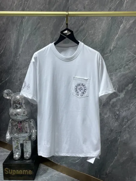 Chrome Hearts Pocket Logo White T-Shirt - 1