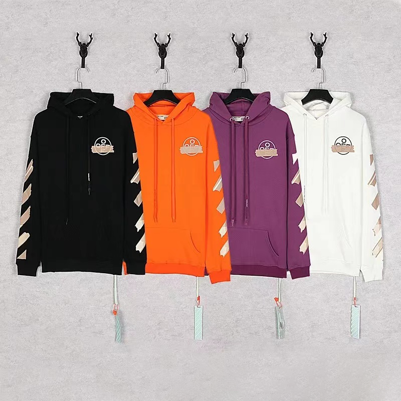 OFF-WHITE Diagonal Stripe Hoodie [4 styles]