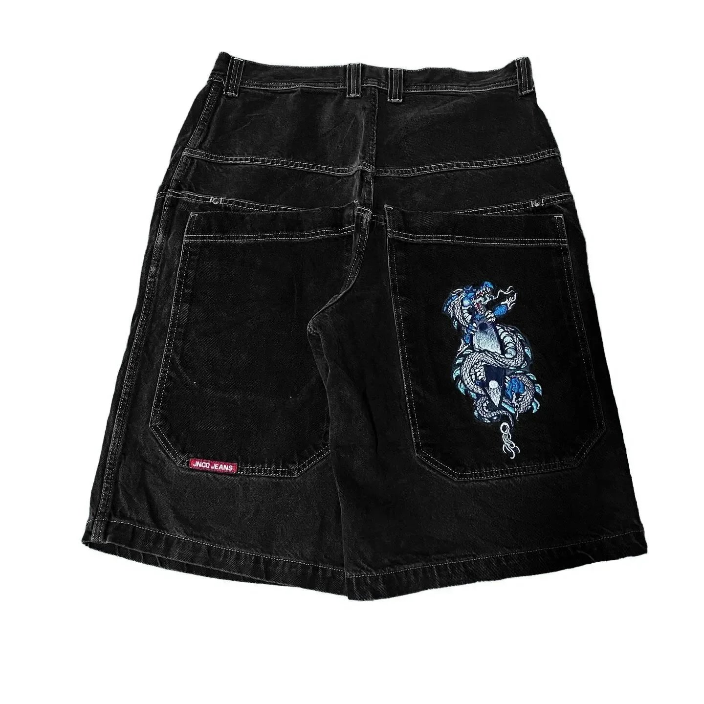 JNCO Jeans Shorts Wide-Leg Denim Graphic image 7