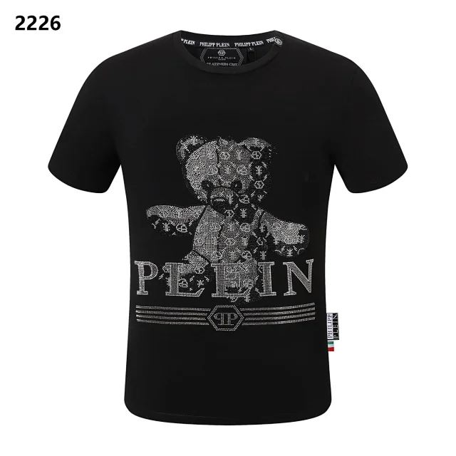 Philipp Plein T-Shirts Graphic Rhinestone T-Shirt product detail image 8