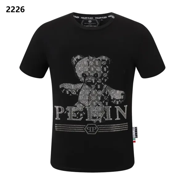 Philipp Plein Skull Crystal Embellished White T-Shirt - 9