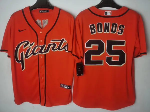 Nike MLB San Francisco Giants Barry Bonds Cream Away Jersey - 4