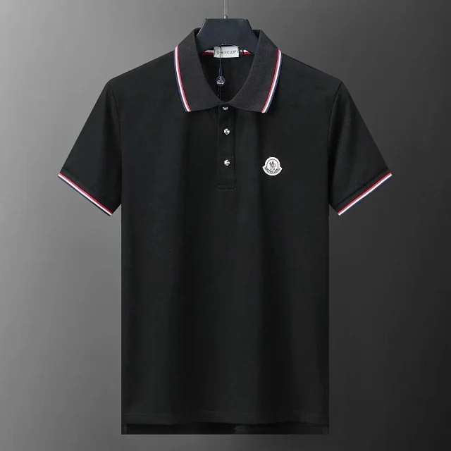 Moncler Shirts Short-Sleeve Logo Polo Shirt product detail image 7