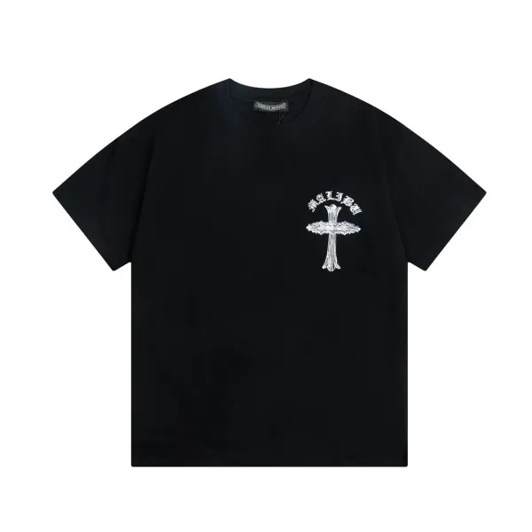 Chrome Hearts Malibu Cross Black T-Shirt - 1