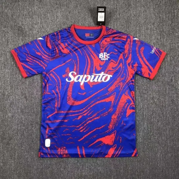 Bologna FC 1909 x Saputo 2023-24 Third Jersey Blue Red Swirl - 1