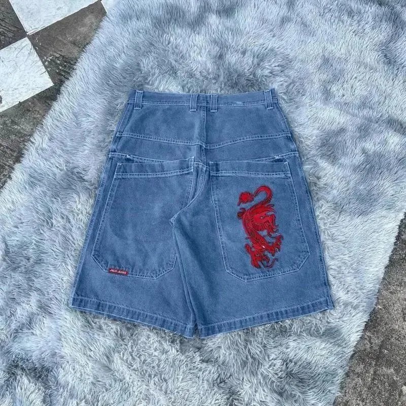 JNCO Jeans Shorts Wide-Leg Denim Graphic — BB-017