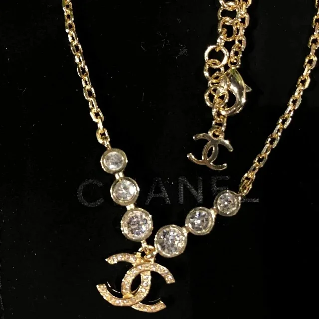 Chanel Jewelry Logo Pendant Necklace product detail image 2