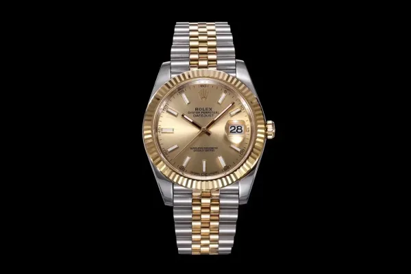 Rolex Datejust 41 Two-Tone Gold and Steel Champagne Dial Mechanical Watch - 1