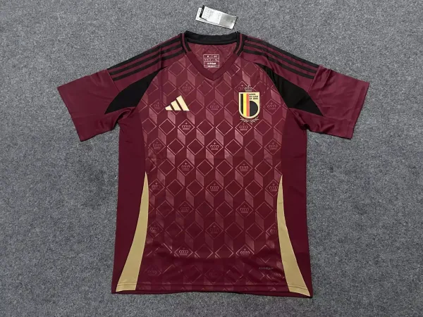 Adidas Belgium National Team 2024 Away Jersey Burgundy - 1