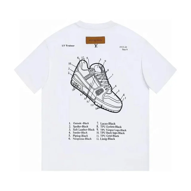 Louis Vuitton T-Shirts Graphic Short-Sleeve T-Shirt product detail image 1