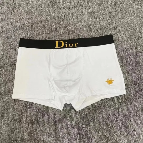 Dior Bee Embroidery Boxer Briefs Gray Underwear - 5