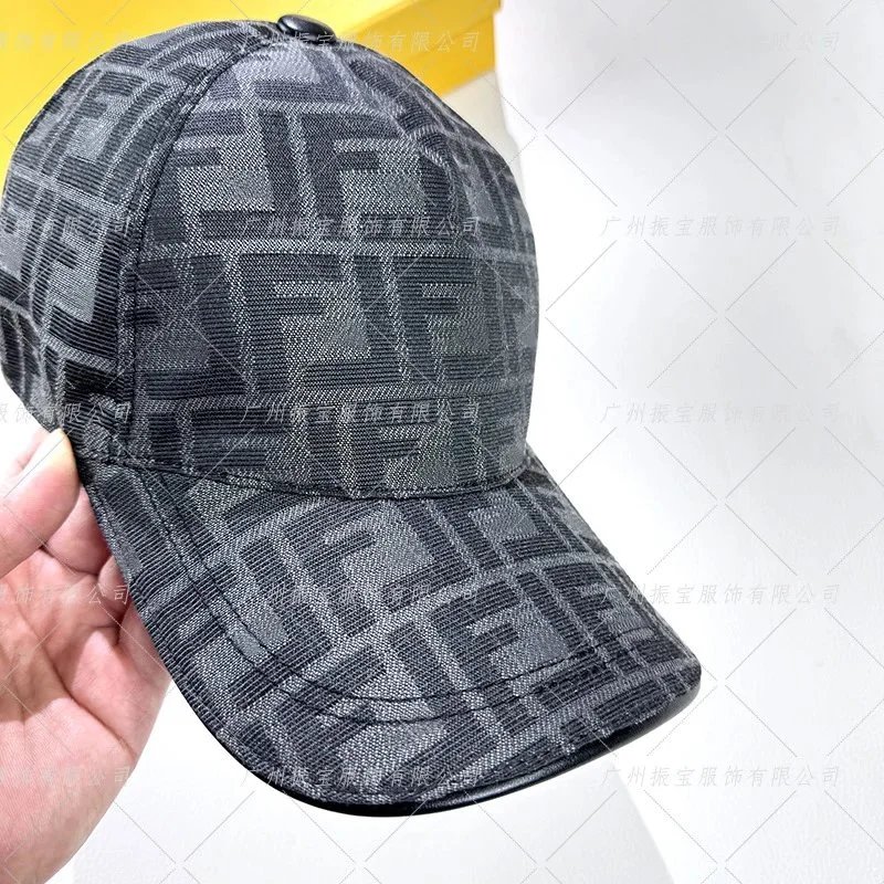 Fendi FF Monogram Baseball Cap Black - 9