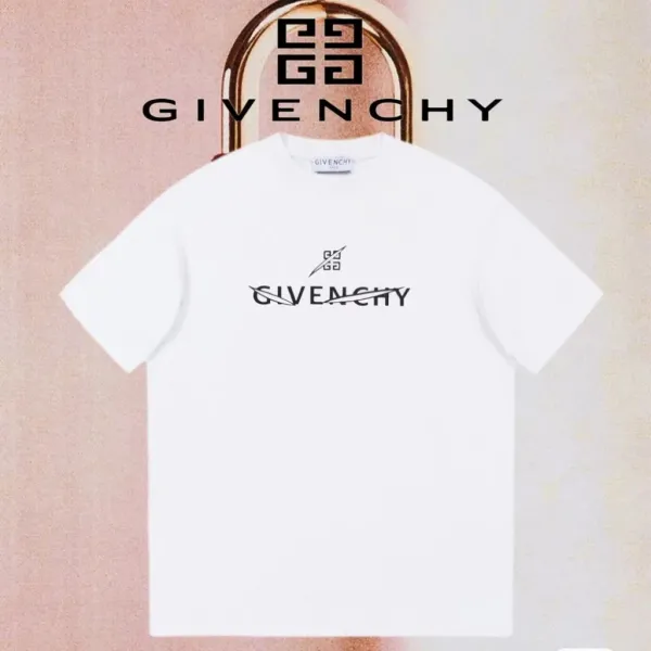 Givenchy Logo-Print White T-Shirt - 1