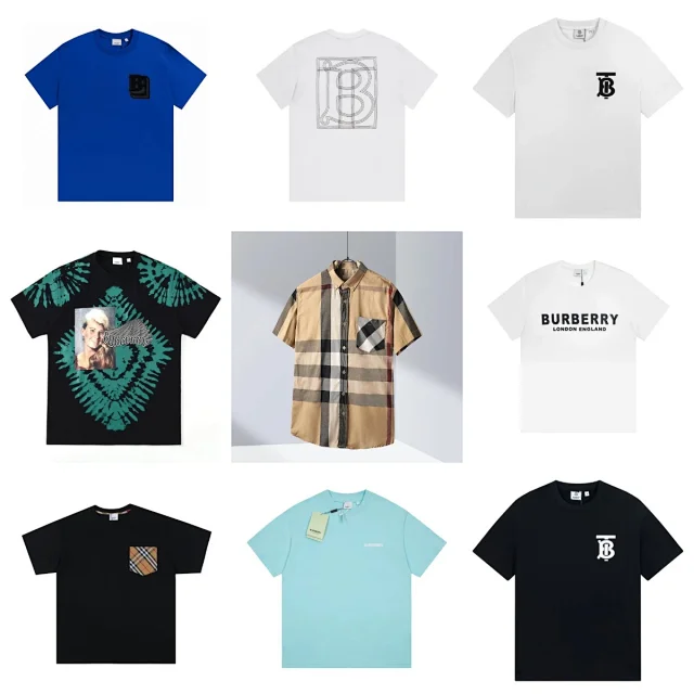 Burberry T-Shirts Logo Print Short-Sleeve Crewneck product detail image 1