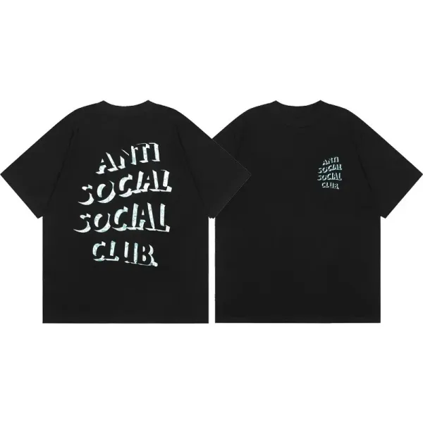 Anti Social Social Club Oversized Graphic T-Shirt Black - 1
