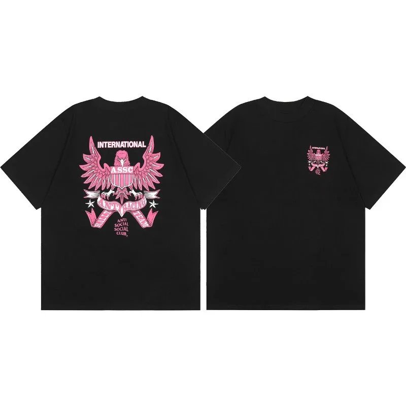 Anti Social Club T-Shirts Graphic Print Short-Sleeve T-Shirt — 06 Black