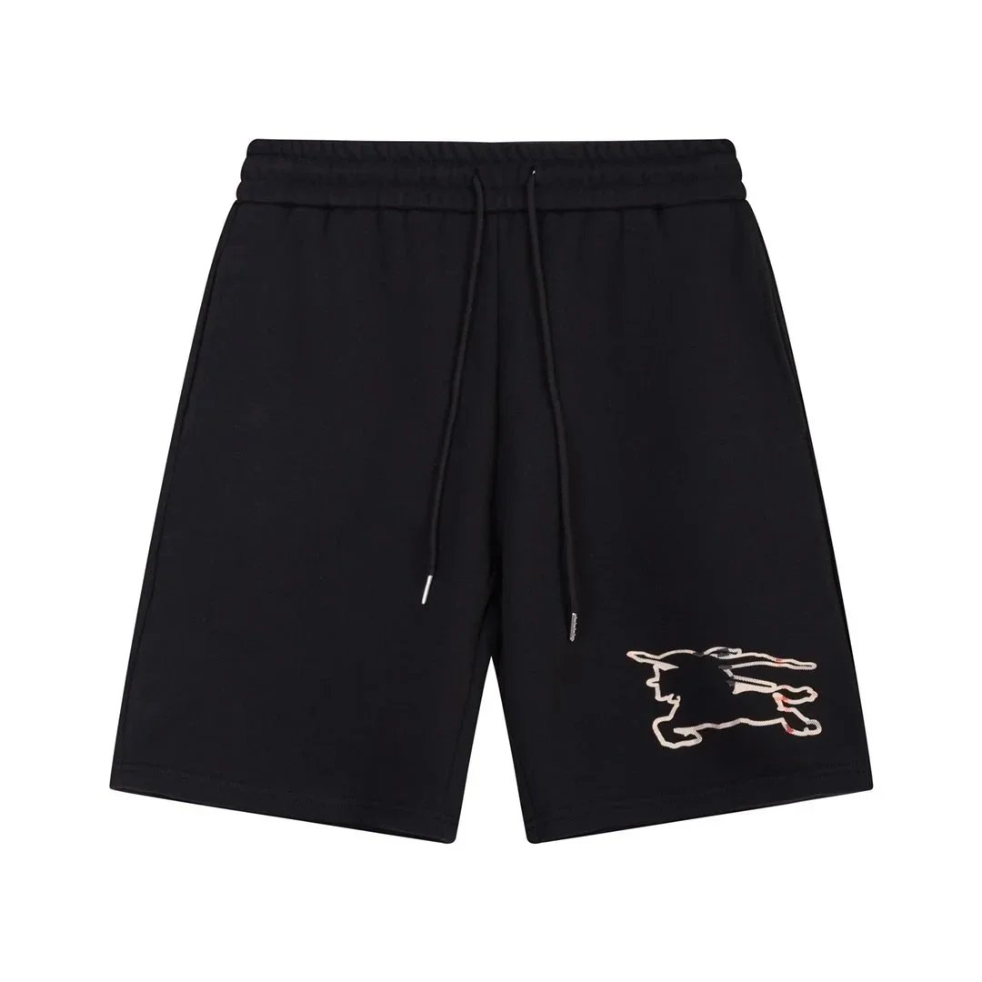 Burberry Shorts Drawstring with Equestrian Knight and check details image 4
