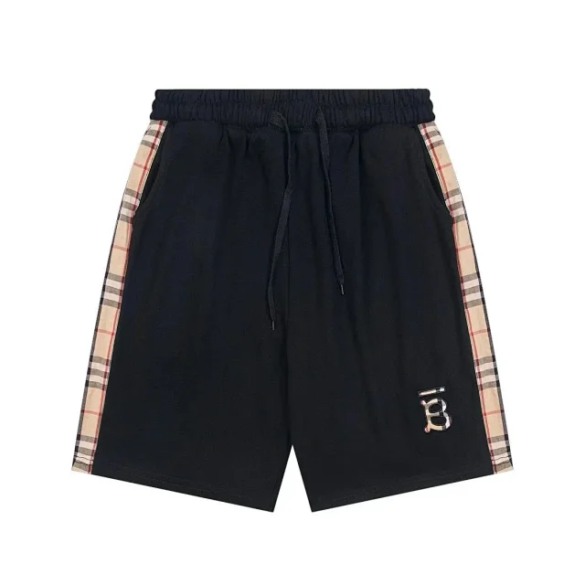 Burberry Shorts Drawstring with Equestrian Knight and check details product detail image 8