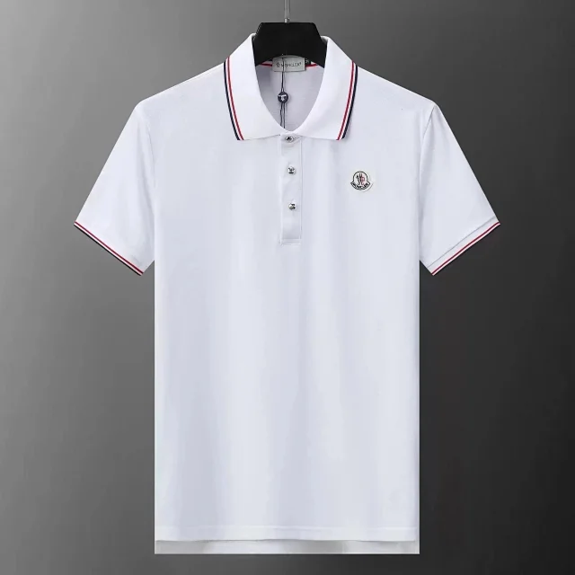 Moncler Shirts Short-Sleeve Logo Polo Shirt product detail image 1