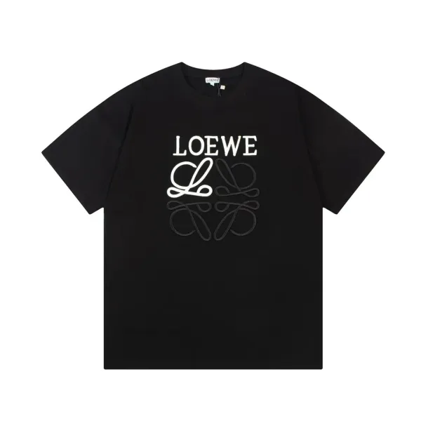 Loewe Anagram Logo Black Polo with White Trim - 5