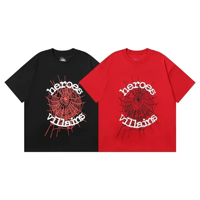 Sp5der T-Shirts Spider and star graphic product detail image 6