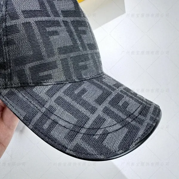 Fendi FF Monogram Baseball Cap Black - 10