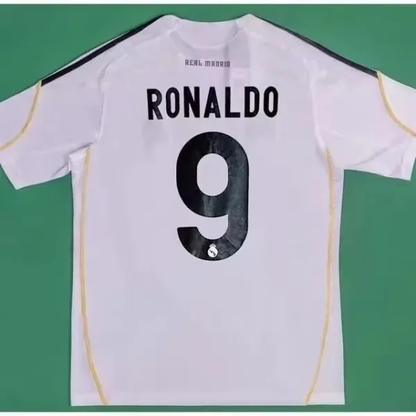 Real Madrid Cristiano Ronaldo #9 Home Jersey White - 1