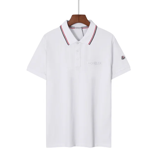 Moncler Shirts Short-Sleeve Logo Polo Shirt product detail image 5