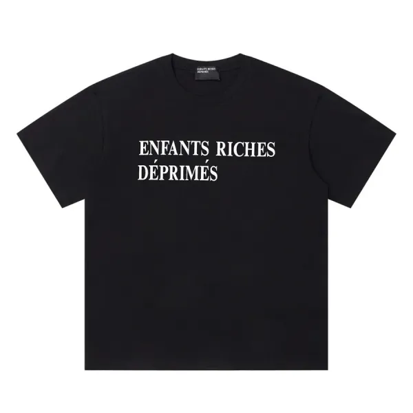 Enfants Riches Déprimés Bold Print Black T-Shirt - 1