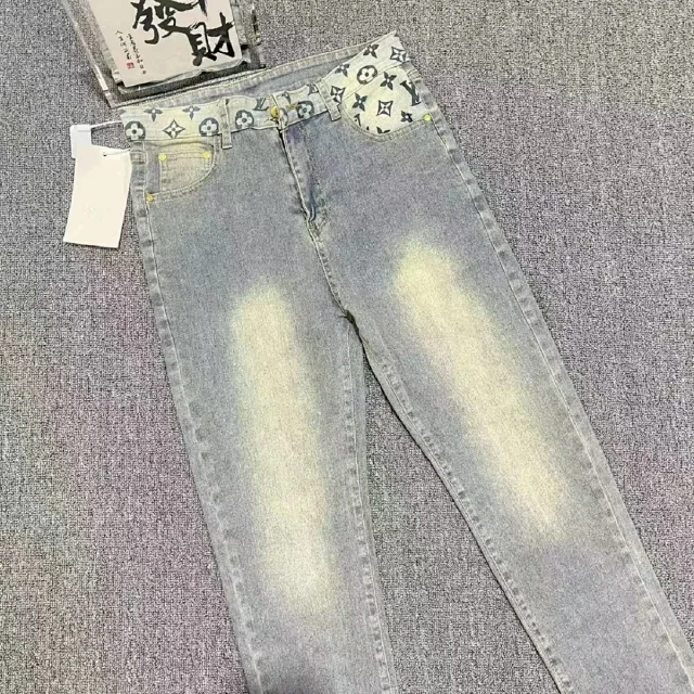 Louis Vuitton Jeans Faded denim with logo-print details product detail image 7