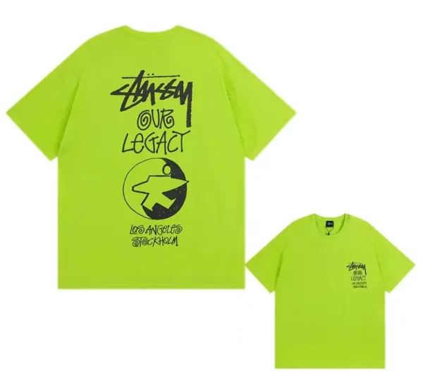 Stussy Our Legacy Neon Green T-Shirt - 1