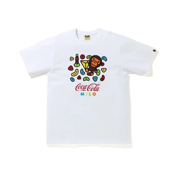 A Bathing Ape x Coca-Cola Milo Graphic T-Shirt White - 1