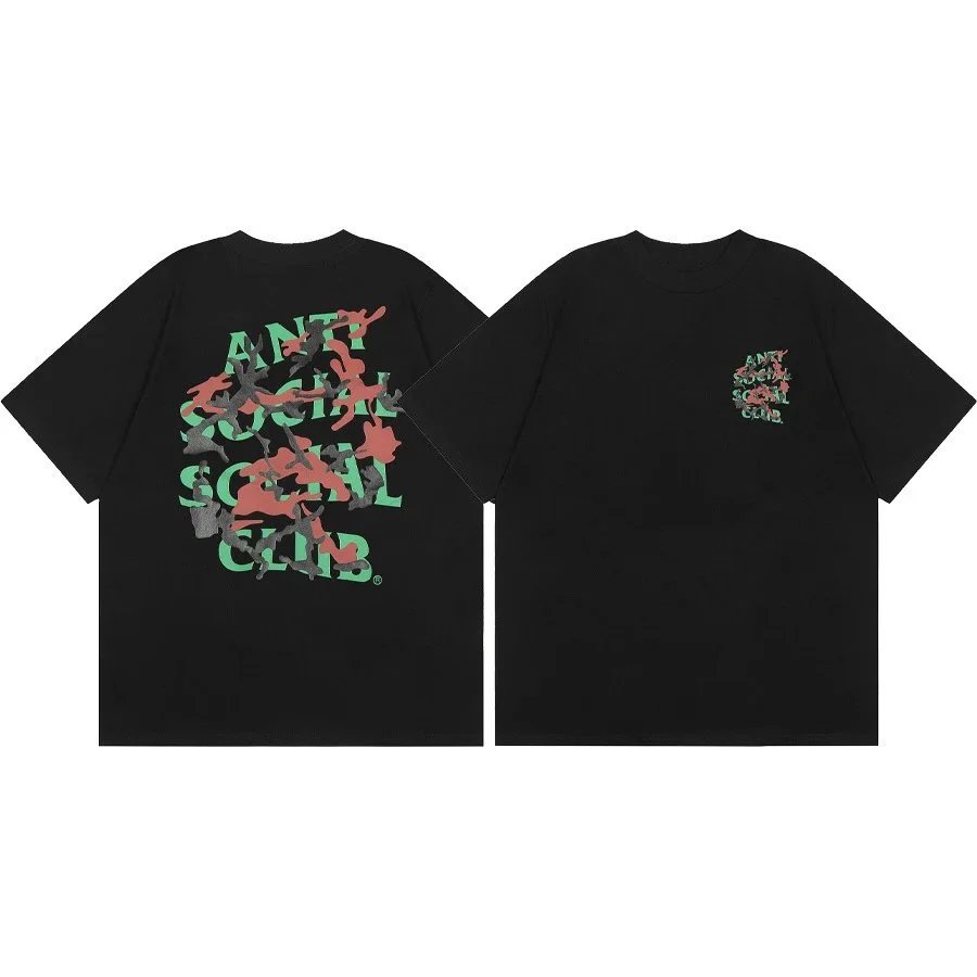 Anti Social Club T-Shirts Graphic Print Short-Sleeve T-Shirt image 2
