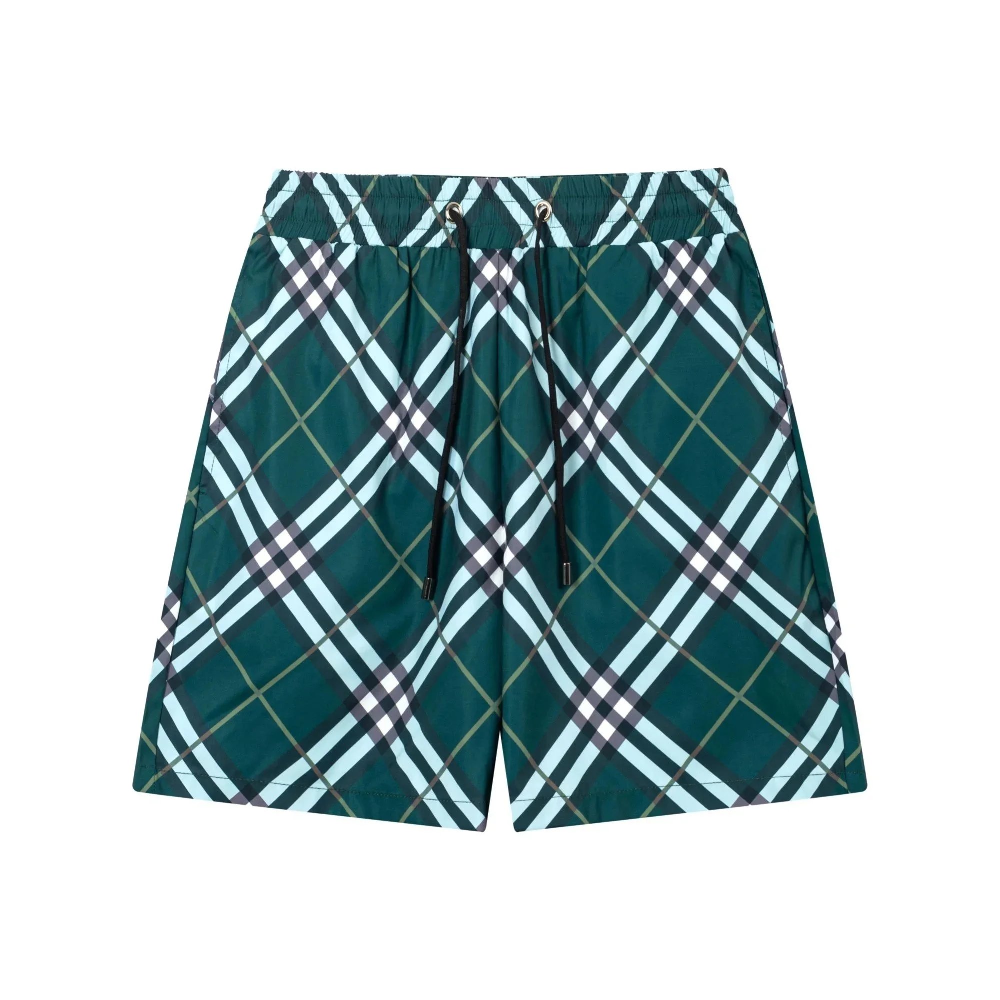 Burberry Shorts Drawstring with Equestrian Knight and check details — 35