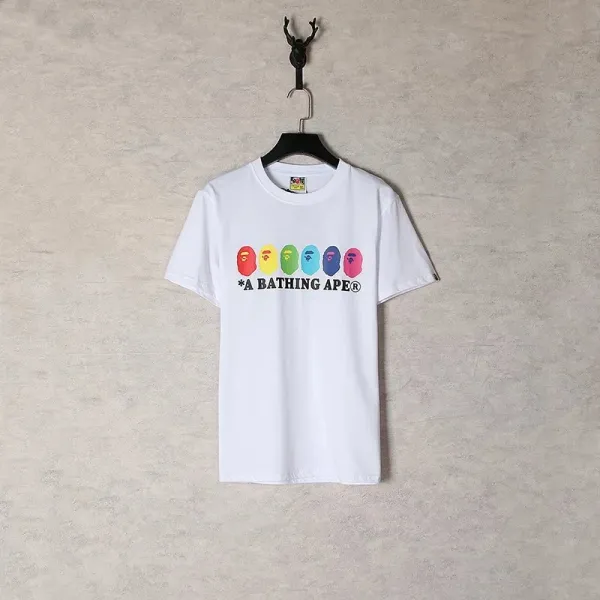 A Bathing Ape Logo Sticker Patch T-Shirt Black - 5