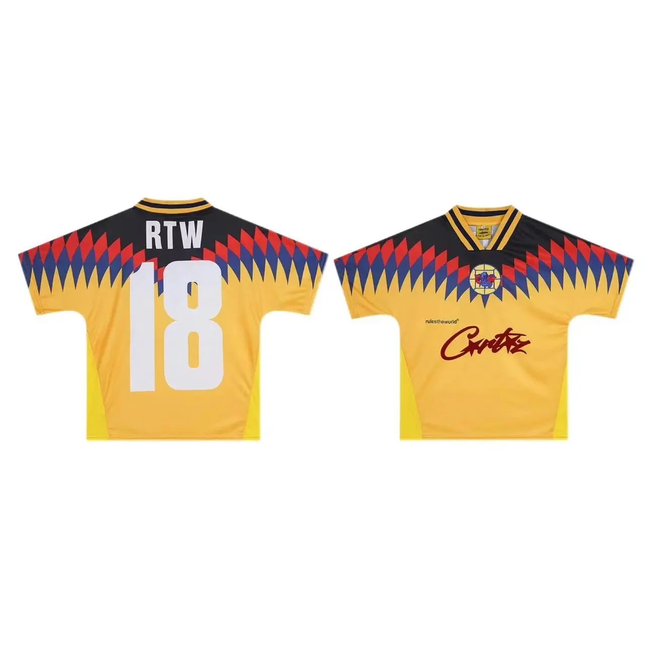 Corteiz x Club América 1996 Retro Jersey Yellow - 1