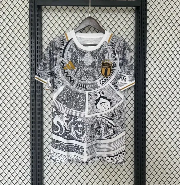Adidas x Italia National Team Graphic Print White T-Shirt - 1
