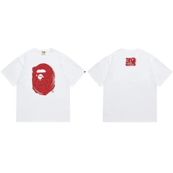 A Bathing Ape 20th Anniversary Red Ape Head T-Shirt - 1
