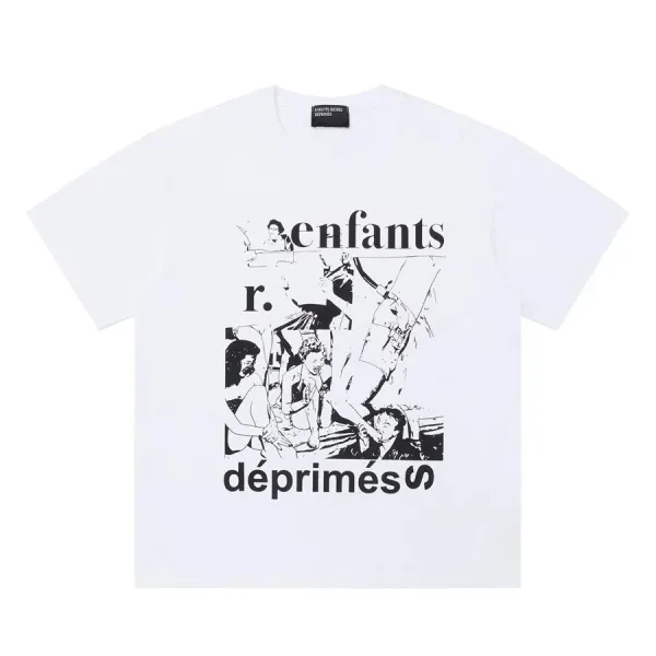 Enfants Riches Déprimés Children Depressed White Graphic T-Shirt - 1
