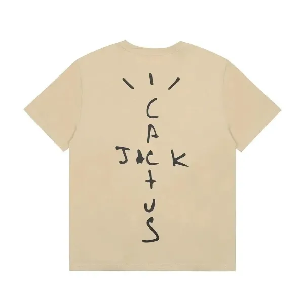 Travis Scott x Cactus Jack Beige Graphic T-Shirt - 1