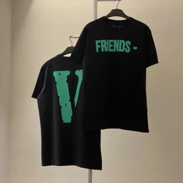 Vlone Friends Logo Black T-Shirt - 1