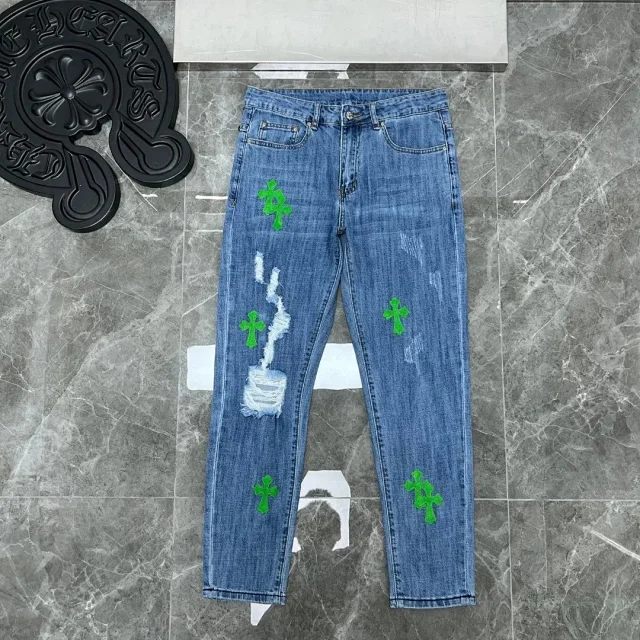 Chrome Hearts Jeans Loose-Fit Cross Patch product detail image 11