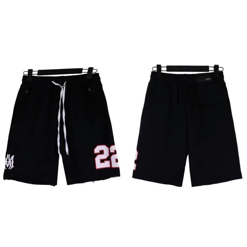 AMIRI Shorts Washed logo drawstring — 8593 black