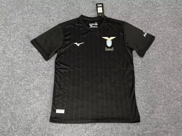 Mizuno Lazio 1973-74 Champions of Italy Black Jersey - 1