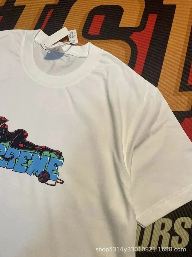 Supreme T-Shirts Short-Sleeve Graphic Print T-Shirt product detail image 6