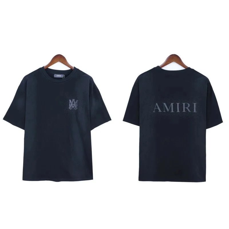 AMIRI Shorts Washed logo drawstring — 2187 black