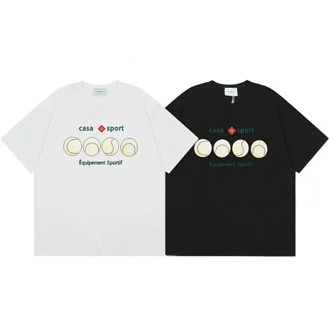 Casablanca T-Shirts Short-Sleeve Graphic Logo T-Shirt product detail image 2
